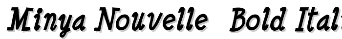 Minya Nouvelle  Bold Italic font
